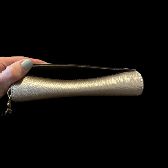 Metallic Gold COACH Wristlet - Picture 3 of 6